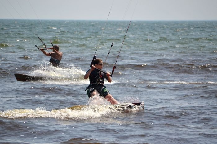kiteboarders